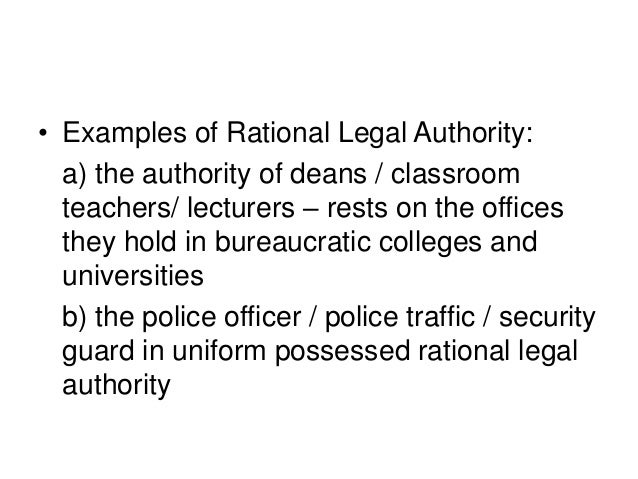 Law Rationale Example Example Of Rational Legal Authority – MFTZTR