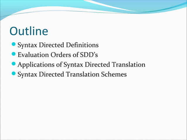 Chapter 5 Syntax Directed Translation | PPT