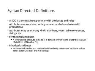 Chapter 5 - Syntax Directed Translation.ppt