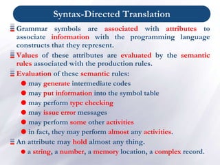 Chapter 5 -Syntax Directed Translation - Copy.ppt
