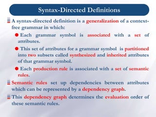 Chapter 5 -Syntax Directed Translation - Copy.ppt