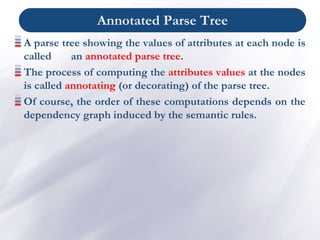 Chapter 5 -Syntax Directed Translation - Copy.ppt