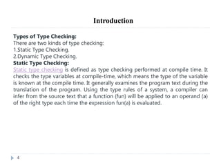Type Checker Computing Chapter 5 - Type Cheaking.pptxkgjkh,lhj,lghjhklj | PPTX