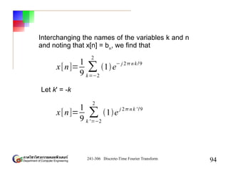 Chapter5 - The Discrete-Time Fourier Transform | PDF