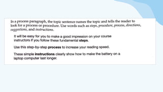Mastering Process Paragraphs: Structure, Details, and Vocabulary in ...