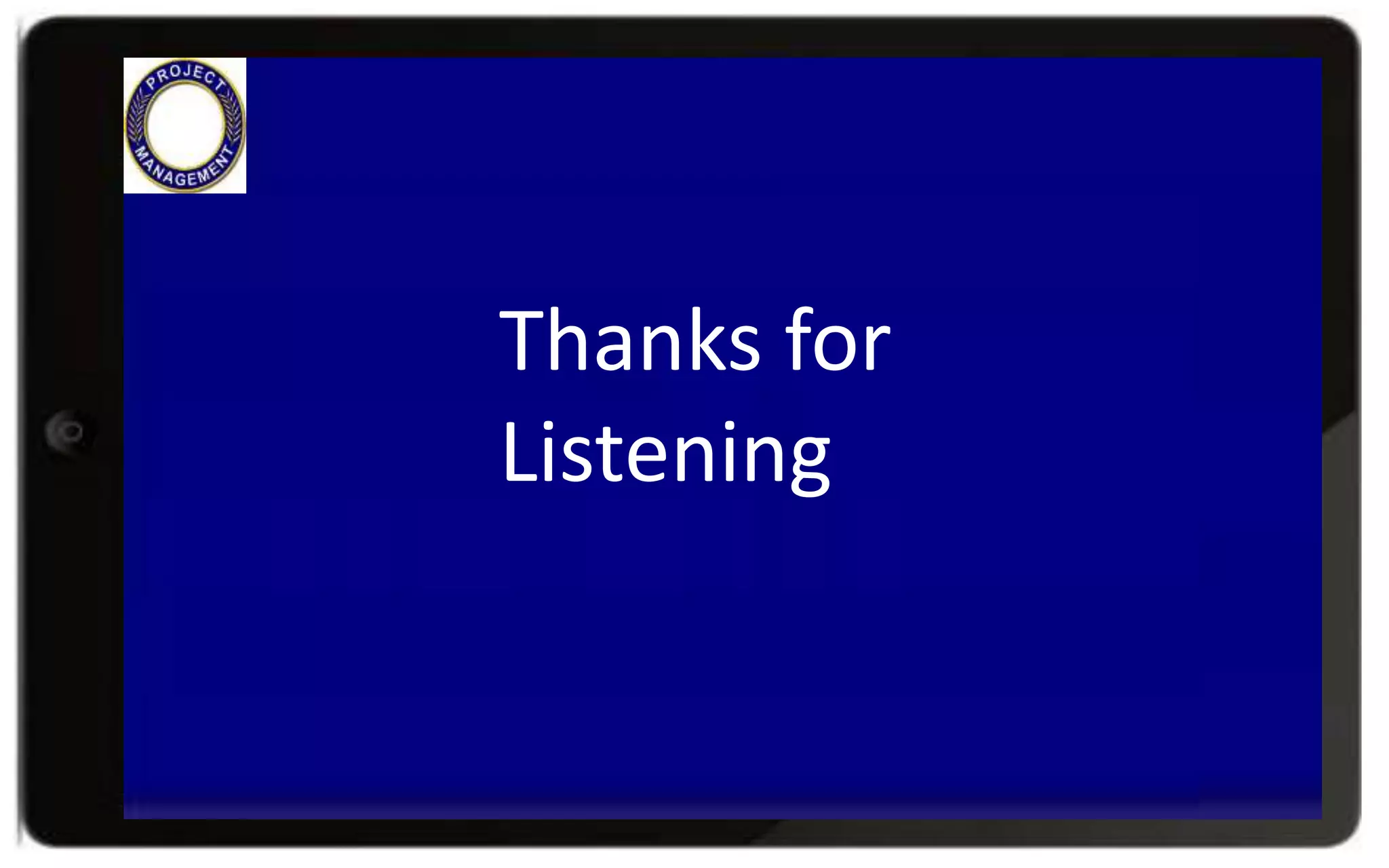 Thanks for
Listening
 