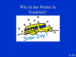 Wie ist das Wetter in Frankfurt? D 200 
