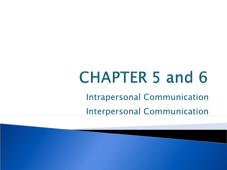 interpersonal vs intrapersonal