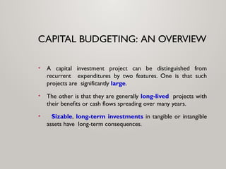 Chapter of corporate finance of capital budegting | PPTX