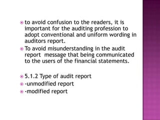 Audit Report | PPTX