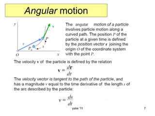 yatie '11 7
Angular motion
 