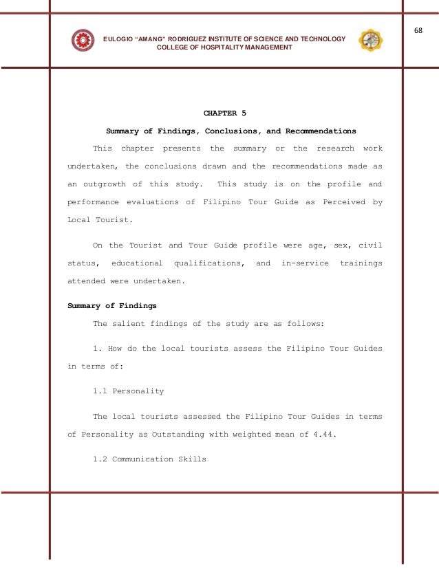 How to write conclusion and recommendation in dissertation