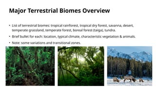 Chapter 5 Biomes. Global Patterns of Life.pptx