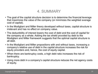 Chapter 5 capital structure | PPTX