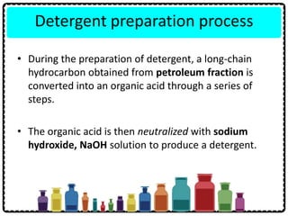 preparation of detergent experiment