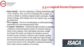 5.3.1 Logical Access Exposures
 
