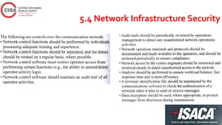 5.4 Network Infrastructure Security
 