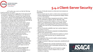 5.4.2 Client-Server Security
 