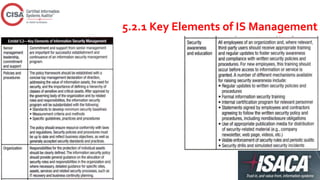 5.2.1 Key Elements of IS Management
 