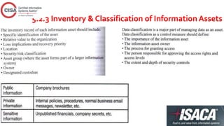 5.2.3 Inventory & Classification of Information Assets
 
