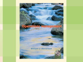 5-1 Capacity Planning
William J. Stevenson
Operations Management
8th edition
 