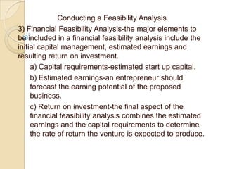 Chapter 5 conducting a feasibility analysis and crafting a winning ...