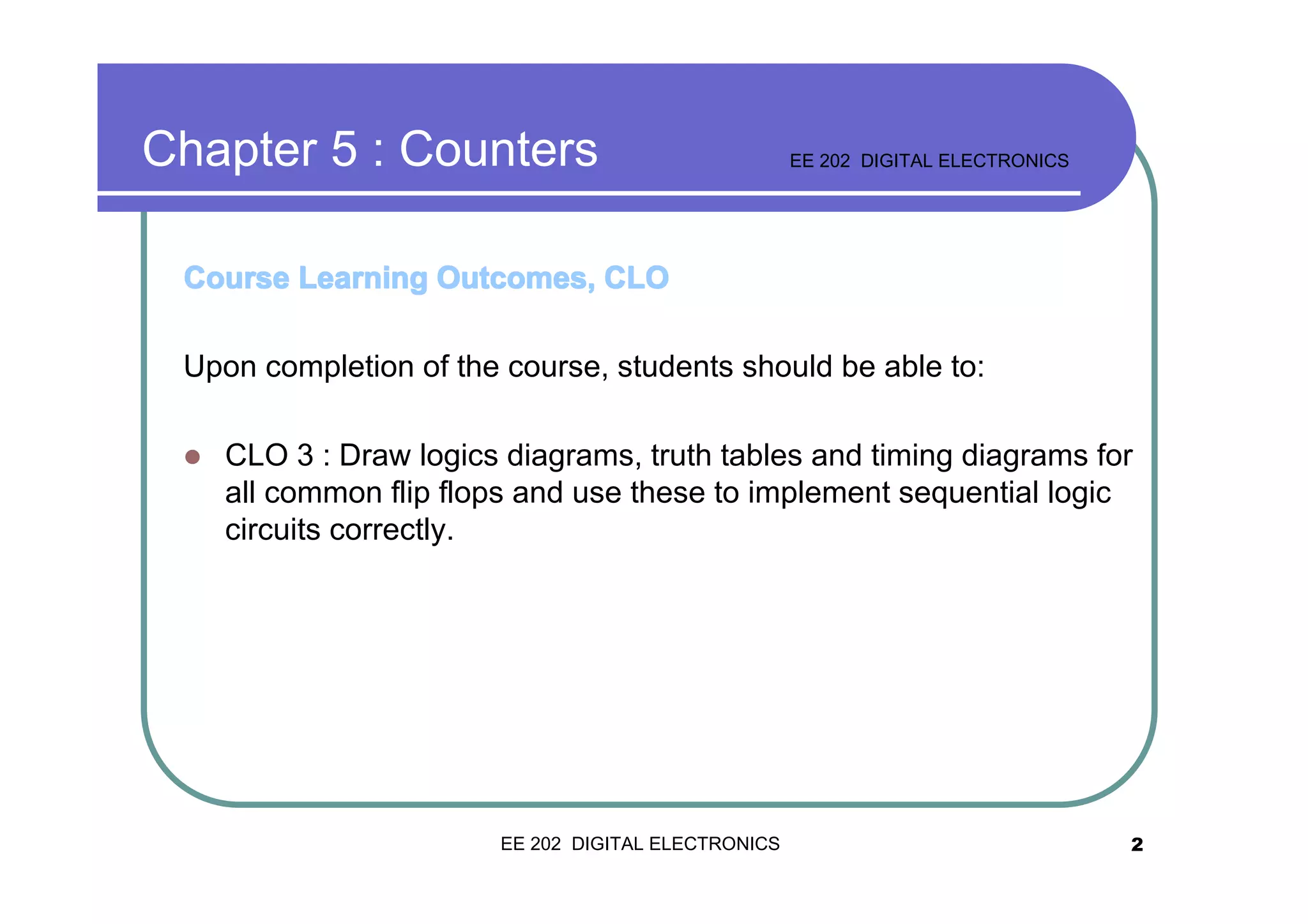 Chapter 5 counter1 | PDF
