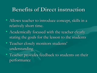 Chapter 5 Direct Instruction | PPT