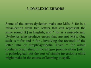 Misordering CHAPTER 5 ERROR ANALYSIS for nglish.pptx