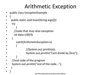 Chapter 5 Exception Handling (1).pdf | Programming Languages | Computing