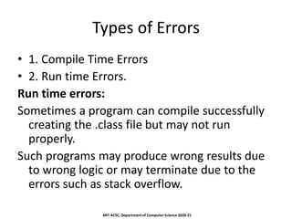 Chapter 5 Exception Handling (1).pdf | Programming Languages | Computing