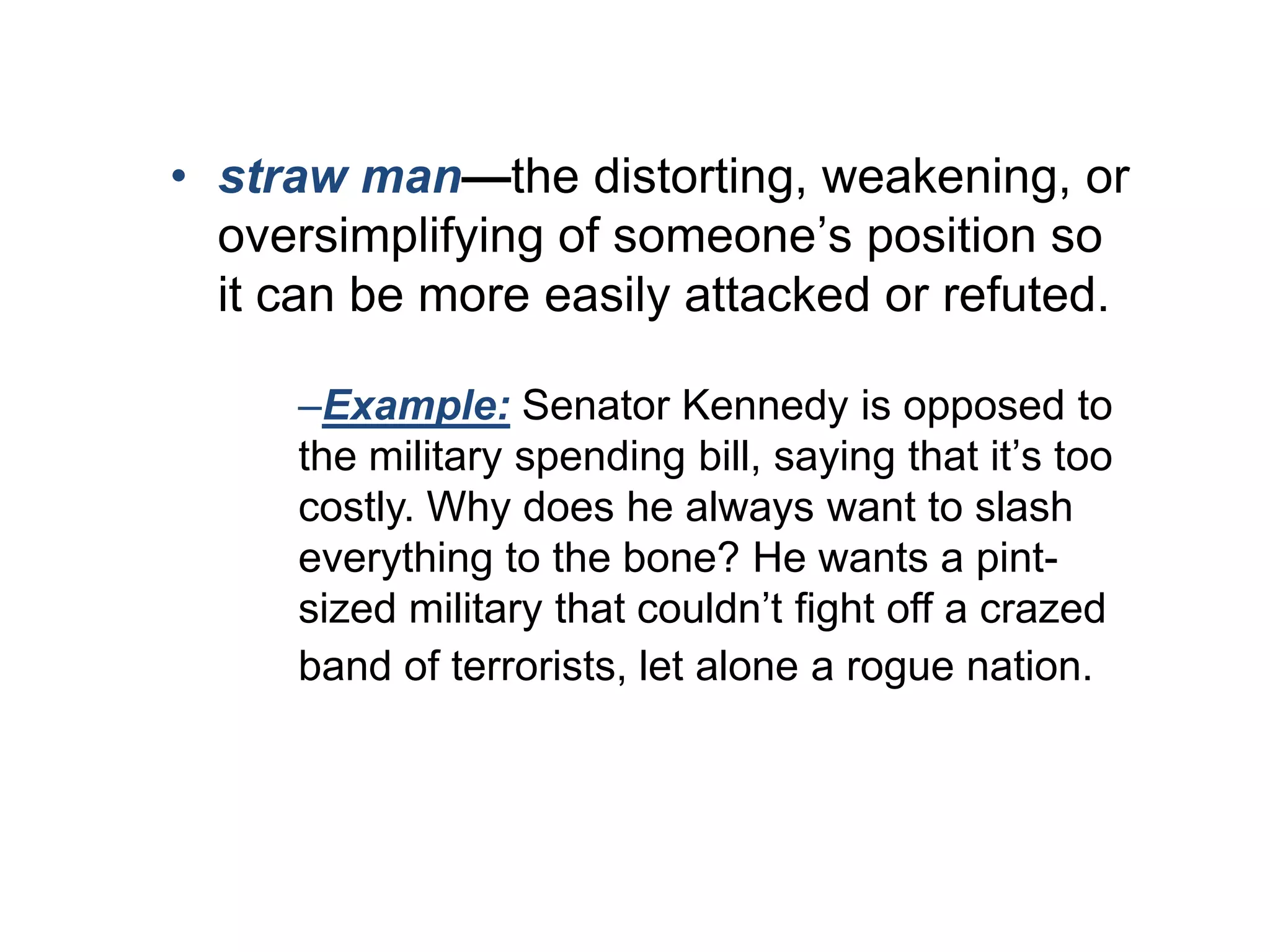 Chapter 5 fallacies | PPTX