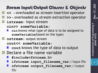 Ofstream File Variable Chapter 5 Final - C;jllklkjlklkjopy.pptx