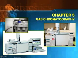 CHAPTER 5CHAPTER 5
GAS CHROMATOGRAPHYGAS CHROMATOGRAPHY
 