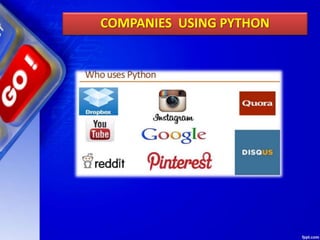 COMPANIES USING PYTHON
 