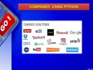 COMPANIES USING PYTHON
 