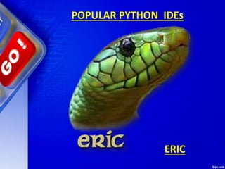 POPULAR PYTHON IDEs
ERIC
 