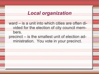 Federalist Party – Alexander Hamilton = worked for a stronger National Government.