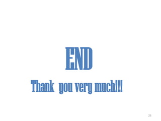 END
Thank youverymuch!!!
25
 