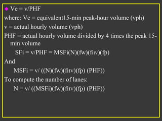 CHAPTER 5 Highway capacity and level of service.ppt