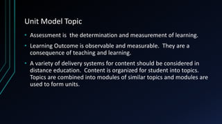 Chapter 5 instructional design for distance education | PPTX