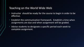 Chapter 5 instructional design for distance education | PPTX