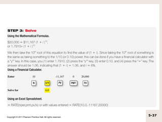 Copyright © 2011 Pearson Prentice Hall. All rights reserved.
                                                               5-37
 