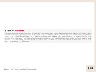 Copyright © 2011 Pearson Prentice Hall. All rights reserved.
                                                               5-38
 