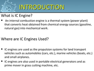 Introduction to Internal Combustion Engines 