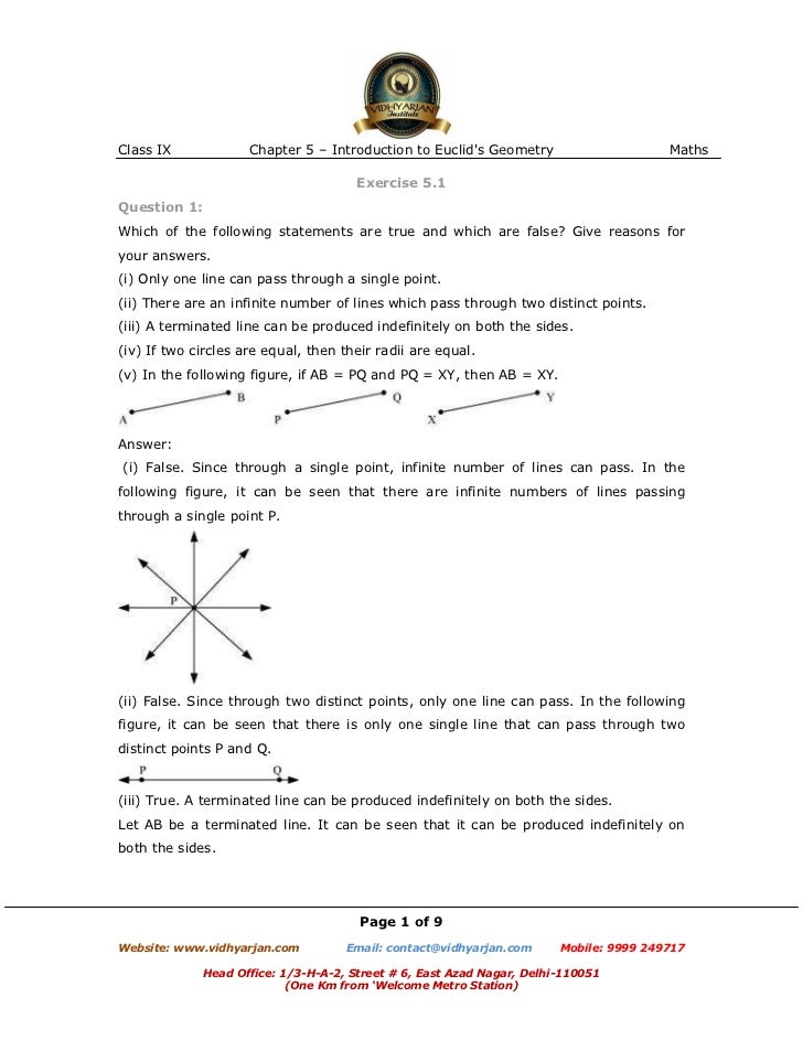 Introduction To Euclids Geometry