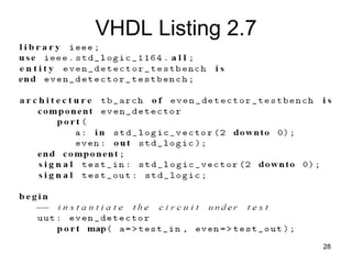 Chapter 5 introduction to VHDL | PDF