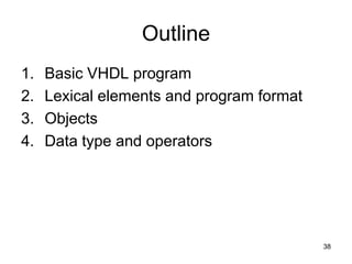 Chapter 5 introduction to VHDL | PDF
