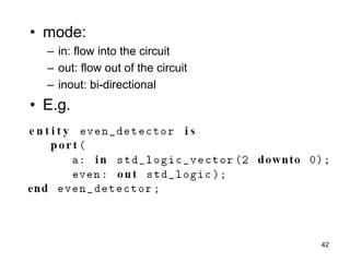 Chapter 5 introduction to VHDL | PDF