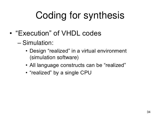 Chapter 5 introduction to VHDL
